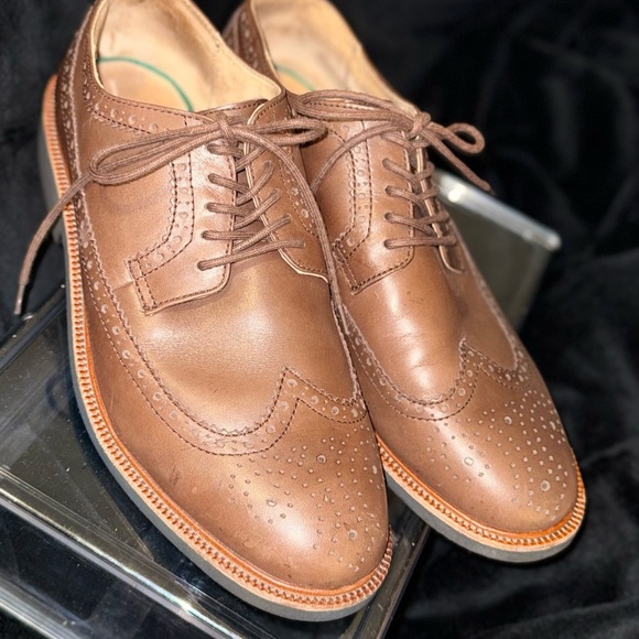 Polo Ralph Lauren Wing Tip Shoe vibram Sole - Picture 10 of 14